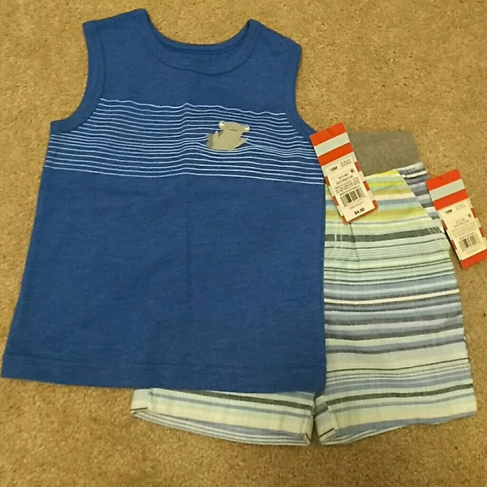 Cat & Jack Tank and Shorts 18M